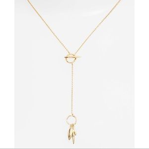🆕 Gorjana Nora 18k Gold Small Hammered Toggle Necklace